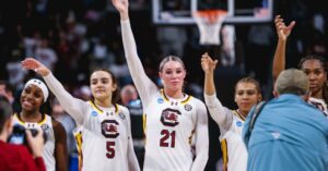 tessa-johnson-chloe-kitts_54406053144_o-South-Carolina-Gamecocks-womens-basketball-vs-Indiana-Colonial-Life-Arena-Columbia-SC-March-23-2025-Credit-Katie-Dugan-GamecockCentral